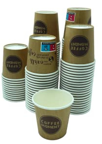 CLEARFEE 1000 Stück Premium Espressobecher 100ml aus Hartpapier To Go Becher 100% umweltfreundlich nachhaltige Einweg Kaffeebecher