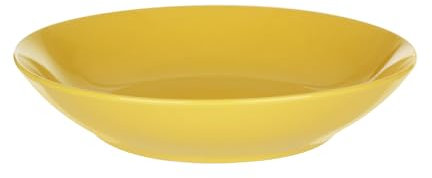 KASANOVA Piatto fondo giallo 20,5 cm Vichy
