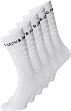 JACK & JONES Herren Jacbasic Logo Tennis Sock 5 Pac Pls Noos (5er Pack)