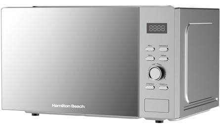 Hamilton Beach Microwave, 30L, 950W, Family-Size, Digital Controls, 8 Pre-Set Programs, 5 Power Levels, Large Capacity, Defrost Function, Child Lock, Silver - HB30FUXP04S