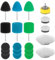 20 Stück Polierschwamm Set 25mm Mini Polierpads mit 25mm Schleifstützteller Multifunktional Winkelschleifer Polieraufsatz zum Wachsen Polieren Schleifen Kleiner Autoflächen