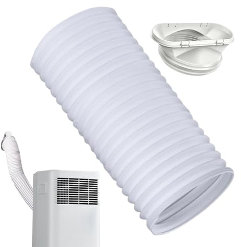 Tuyau Climatiseur Mobile 130mm, Rallonge Tuyau Évacuation Climatiseur Mobile Flexible, 3 mètre