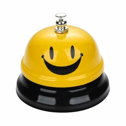 Campana da tavolo in metallo – Campanello bancone campana di reception per ristorante, cucina, hotel, bar e servizio