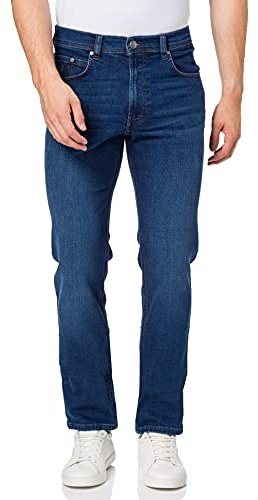 bugatti Herren 3280d-16641 Straight Jeans, Blau (Dunkel Blau 373), 33W 34L EU