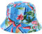 Byos Unisex-Hut, trendig, wendbar, leicht, bedruckt, verstaubar, Outdoor, Tropical Flamingo Blue, Einheitsgröße