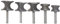 Gasea 5pcs 1/4 Inch Shank Half-Round Bullnose Router Bits, 1/4 * 1/2, 1/4 * 3/4, 1/4 * 5/8, 1/4 * 3/8, 1/4 * 7/8