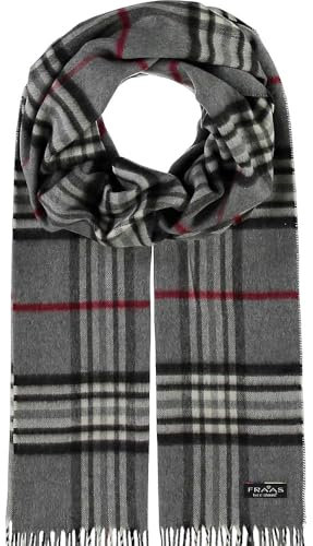FRAAS Cashmink Schal 35 x 200 cm - Weicher als Kaschmir - Schal kariert für Damen und Herren - Perfekt für Herbst und Winter Brushed Nickel