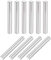 Sourcingmap - 10 tasselli da 6 mm x 50 mm, in acciaio inox 304, cilindrici per mensole, fissaggio elementi color argento