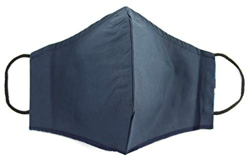 Feinstaubmaske ohne PMC. Überlagerung aus 2 Stoffschichten, außen mit WR-Behandlung (Water Resistent) und innen antiallergisch. (Erwachsene blau)