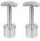 Handlaufstütze Handlaufträger Geländerhalterung Edelstahl Handlaufstütze für Pfosten 90° Ø42,4mm x 2 Stück