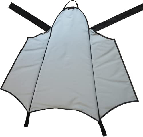 Drachenhaut 2-in-1 Radfahrer Regenschutz (Reflektierend mit schwarzen Details, normal)
