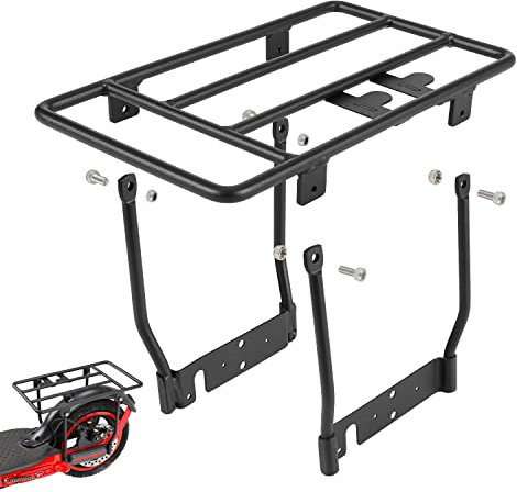 MotuTech Metallregal für Xiaomi M365 1S Pro 2 Mi 3 Scooter Korb (schwarz)