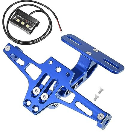 Motoforti Motorcycle License Plate Bracket Fender Eliminate Kit Red Blue