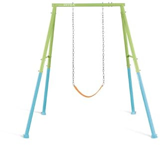 Intex - 44113 - Portique Balançoire 2 en 1 Balançoire + Siège Bébé Couleurs