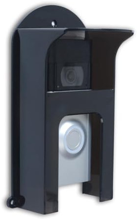 Qndanoan Black Plastic Doorbell Rain Cover Suitable for Ring Models Doorbell Waterproof Protector Shield Video Doorbells