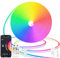 Lamomo Neon LED Strip RGB 5m, IP65 Waterproof Flexible Bluetooth Compatible, 12V Colour Changing Dimmable Light Strip for Outdoor with Remote Control, Silicone DIY Led Lichtband for Bedroom Decoration