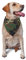 Sommerhalstuch, Hundehalstuch, Welpen-Halstuch, Grün, Camouflage, 3D-Druck, für große Hunde und Haustiere