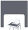 High Chair Placemat for IKEAs Antilop | Silicone Placemats for Kids High Chair | Non-Slip Highchair Baby Food Mat | High Chair Place Mats Eating Table Mat for Baby