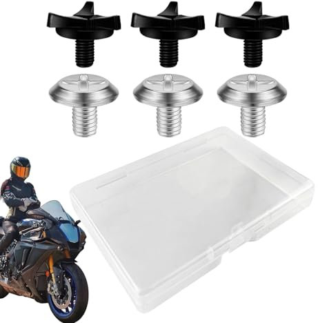 Tornillos de visera de aluminio para cascos de motocicleta - kit de tornillo de sombrero de motocross de servicio pesado | Sujetadores de reemplazo resistentes al óxido para MX, bicicleta de tierra, c