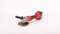 TEENO Smerigliatrice angolare senza fili, con plastica tool box, smerigliatrice angolare 21 V 1000 W motore Brushless con 2 batterie 4.0 Ah, 9100 RPM, diametro disco: 125 mm, disco a lamelle per