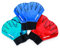 Sport-Thieme Aquafitness-Handschuhe aus Neopren | Geschlossene Schwimmhandschuhe für Aquafitness, Aquajogging, Wassergymnastik | In S, M, L | Blau, Rot, Schwarz