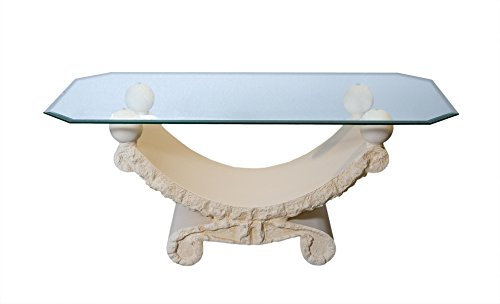 Antikes Wohndesign Couchtisch Wohnzimmertisch Glastisch