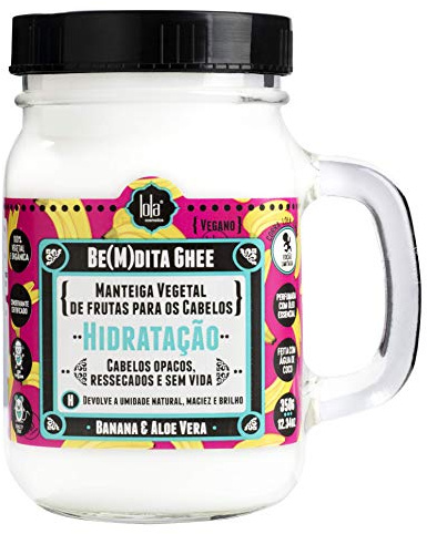 Lola - Mascarilla Hidratante con Ghee y Aloe Vera - Protege, Cuida, Rejuvenece - Hidratación Profunda para Cabello Opaco y Seco - 350 g