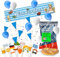 XXL Bayrische Wiesn Deko Dekoration Set für Ihr Oktoberfest Dahoam mit mehr als 100 Teilen - Banner & Luftballons uvm.