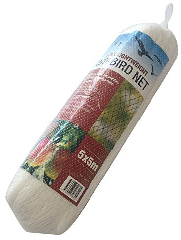 Filet anti-oiseaux pour bassin 5 x 5 m 10 mm Blanc