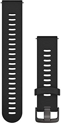 Garmin Schnellwechsel-Armband 20mm, passend für Venu, Venu 2Plus, Venu SQ/ SQ2, vivoactive 3/ 5, vivomove- Serie, Forerunner 55/ 245/ 645, Approach S40/ S42/ S12, D2 Air