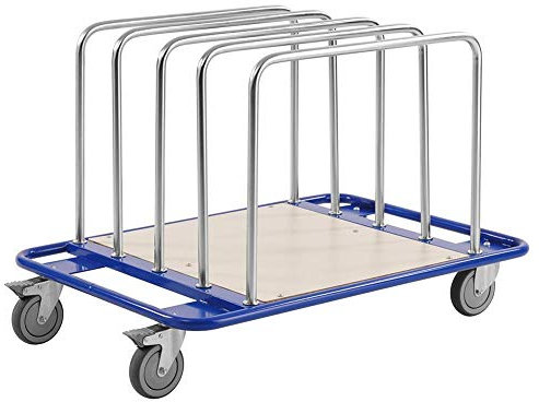 Plattenwagen Bügelwagen 1.000 x 700 x 690 mm - mit 5 herausnehmbaren Bügeln