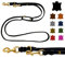 Hundeleine Fettleder Messing kleine Hunde/große Hunde 2m / 2,40m / 2,80m / 3,50m / 5m Doppelleine verstellbar (2,80m X 12mm, Schwarz)