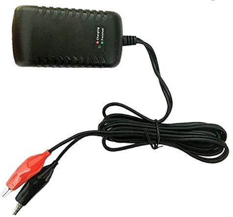 12V 1500mA Sealed Lead Acid (SLA) Pb battery Smart Charger With Alligator Clip, Qualified 12V Battery Charger Wall Mounted For Car Battery lawnmower(UK Plug)