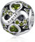 925 Sterling Silber Geburtsstein Charms Anhänger mit 5A Cubic Zirkonia Dangle Beads Charms,Openwork Perlen Liebesherz Anhänger für Pandora Europäische Charme Armband Schmuck