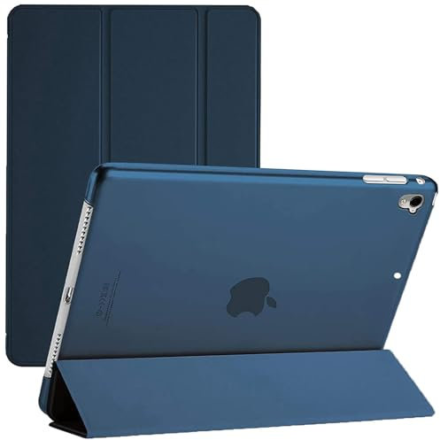 Smart Case For iPad 10.2-Inch 9th/8th/7th Generation 2021/2020/2019 with Auto Wake/Sleep Magnetic Lightweight Protective tablet cover (Blue)…