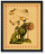 Poster Master Vintage-Poster – Retro-Druck mit grünem Löwe, der die Sonne verschlingt, hermetische Kunst, Mythologie-Kunst, Geschenk für Männer und Frauen, Wanddekoration für Wohnzimmer oder