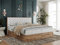 MKS MEBLE Boxspringbett 200x200 mit Bettkasten Holz Holzrahmen, Boxbett 200x200 mit Matratze H3 und Kopfteil - Weiß Kunstleder - Albero-3