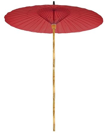 Parasol Shanghai de style chinois 200 cm, parasol de jardin extérieur en bambou, imperméable, protection UV, parasol rond pour piscine, terrasse