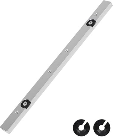 EFUTURETIME Barre Coulissante pour Glissière à Rainure en T, 9.5 X 19 X 300 mm, Coulisseau en Aluminium de Guide à Coupe d’Onglet pour Scie à Table, Perceuse de Table, Scie à Ruban, Menuiserie