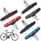 SXCCNW Bremsschuhe, 6 Stück V-Brake Bremsbeläge, Bremsklötze Fahrrad, Fahrrad Bremsbeläge mit Bolzen für Straßenrad Mountainbike Schwarz Blau Rot 70mm