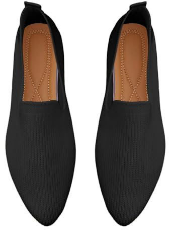 Laufschuhe Frauen atmungsaktive, weiche Schuhe für Damen, zum Spazierengehen, Slip-On-Schuhe aus Schaumstoff, Slip-In-Sneakers mit Fußgewölbeunterstützung Girls Shoes (Black, 39)