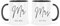 UNIQUEPGIFTS Mr and Mrs Coffee Mugs Set, Wedding Gift for Bride and Groom, EST. 2025, Newlywed Present, Anniversary Keepsake, His and Hers, Black and White, Set of 2