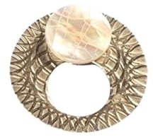 Yavana : broche aimantée sans épingle porte-lunettes (Blanche)