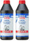 LIQUI MOLY Getriebeöl (GL4) SAE 85W-90 | 1 L | Getriebeöl | Hydrauliköl | Art.-Nr.: 1030, farblos (Packung mit 2)