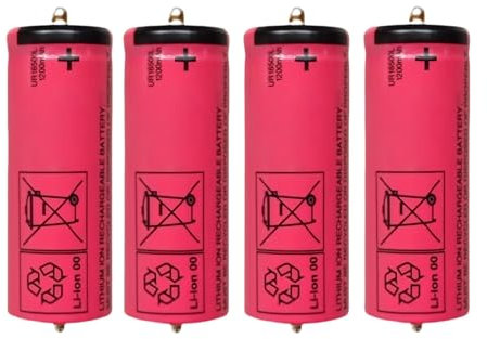 UR18500L/Y Batterie Compatible avec Braun 5/7/8/9 Series 5671 5673 5675 720s-4 790cc-4 760CC 799CC 9565 9585 9585CC 9595CC 9785 9795 Razor Batterie Unité De Remplacement(4PCS)