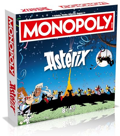 Winning Moves Monopoly Asterix Familiengesellschaftsspiel ab 8 Jahren – Brettspiel für 2 bis 6 Spieler – französische Version