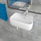 Design Keramik Waschbecken Waschtisch Waschschale Aufsatzwaschbecken Aufsatzwaschtisch Gäste WC Becken mit Armaturloch Rechts KB-A486 -R BxTxH 45,5x28x15,5cm