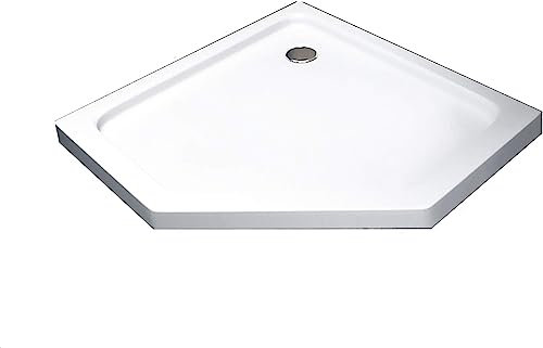 BuyLando.Shop [Typ-DT] Duschtasse Duschwanne Acrylwanne Sanitär-Acryl Brausewanne 5 cm flach Variation (100x100cm Viertelkreis)