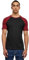 Urban Classics Herren Raglan Contrast Tee blk/Burgundy, 4XL