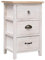 vidaXL Paulownia Holz Beistellschrank mit 3 Schubladen Nachtschrank Schubladenschrank Kommode Nachttisch Flurschrank Telefontisch 35x25x57cm